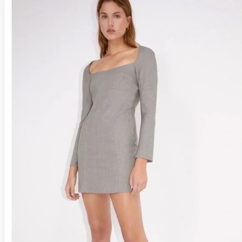 Zara Mini Dress in Houndstooth / Size S